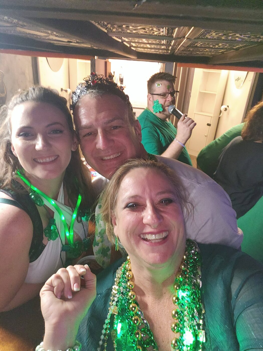 Krewe of Shamrock members together at a community gathering